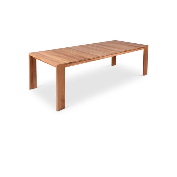 Meridian Furniture Tulum Natural Teak Outdoor Patio Dining Table