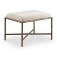 thumbnail image 1 of Meridian Furniture Valley Beige Chenille Fabric Bench, 1 of 7