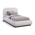 thumbnail image 1 of Meridian Furniture Vaughn Cream Chenille Fabric Twin Bed, 1 of 9