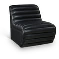 thumbnail image 1 of Meridian Furniture Vega Black Vegan Leather Accent Chair, 1 of 10