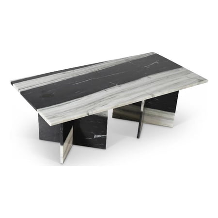 Meridian Furniture Verona Panda Marble Coffee Table