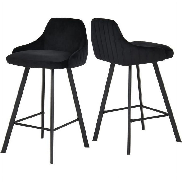 Meridian Furniture Viviene Velvet Counter Stool Meridian Furniture Viviene Velvet Counter Stool