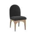 thumbnail image 1 of Meridian Furniture Waldorf Black Chenille Fabric Dining Side Chair, 1 of 8