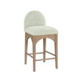 thumbnail image 1 of Meridian Furniture Waldorf Mint Chenille Fabric Stool, 1 of 7