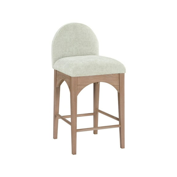 Meridian Furniture Waldorf Mint Chenille Fabric Stool