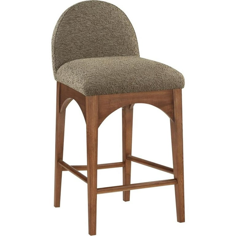 Meridian Furniture Arc Boucle Fabric Bench Meridian Furniture Arc Boucle Fabric Bench