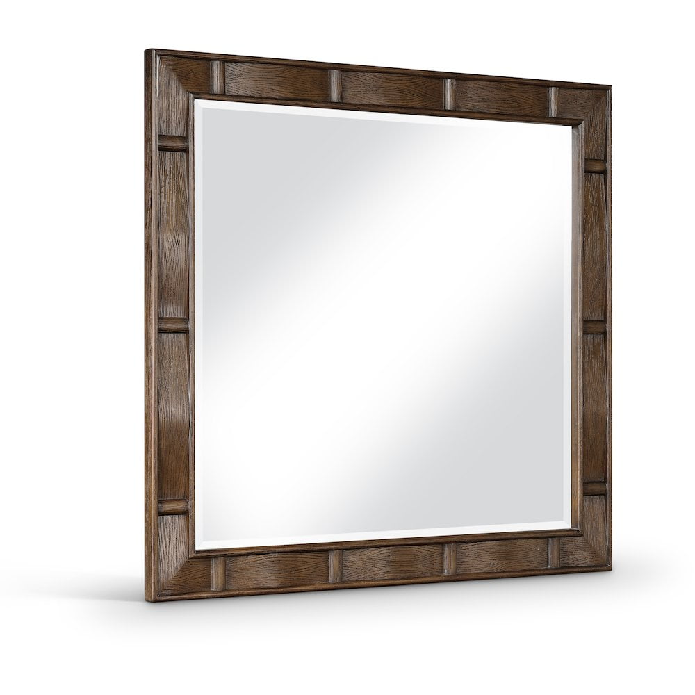 Meridian Mirror Meridian Furniture Weave Brown Mirror - Walmart.com