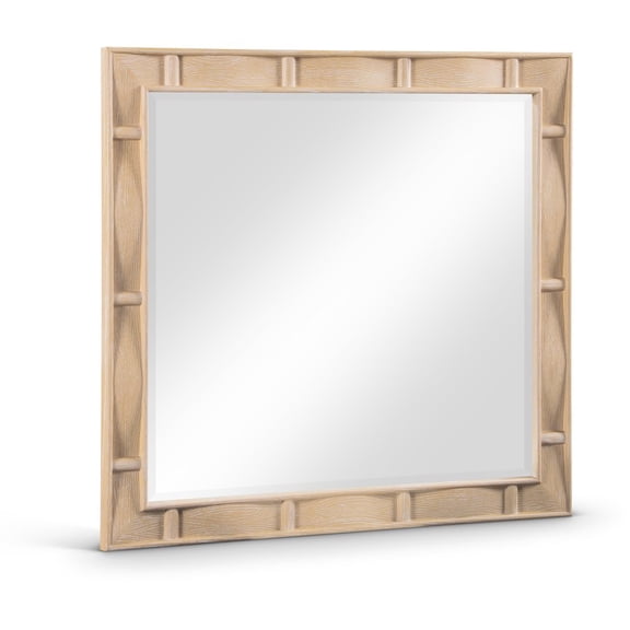 Meridian Furniture Weave Natural Mirror