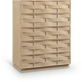 thumbnail image 1 of Meridian Furniture Weave Natural Oak Veneer Chest, 1 of 10