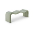 thumbnail image 1 of Meridian Furniture Willow Mint Chenille Fabric Bench, 1 of 11