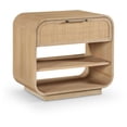 thumbnail image 1 of Meridian Furniture Windsor Solid Wood And Natural Cane Night Stand, 1 of 10