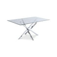 thumbnail image 1 of Meridian Furniture Xander Chrome Dining Table, 1 of 6
