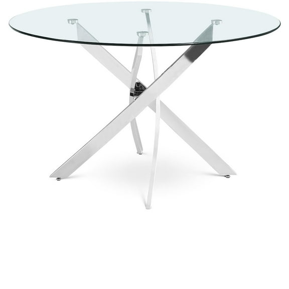 Meridian Furniture Xander Chrome Dining Table