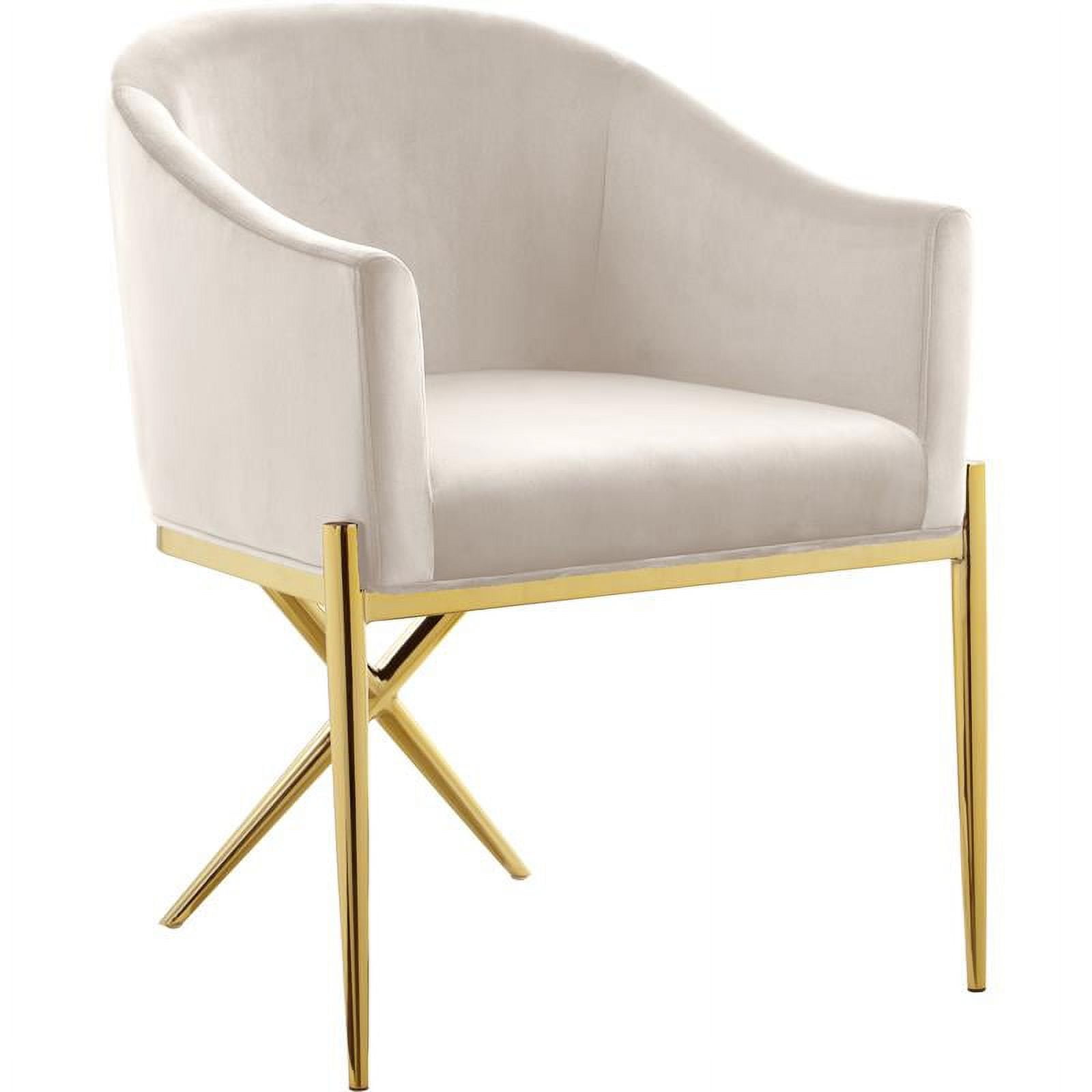 Meridian Furniture Xavier Velvet Dining Chair Meridian Furniture Xavier Velvet Dining Chair