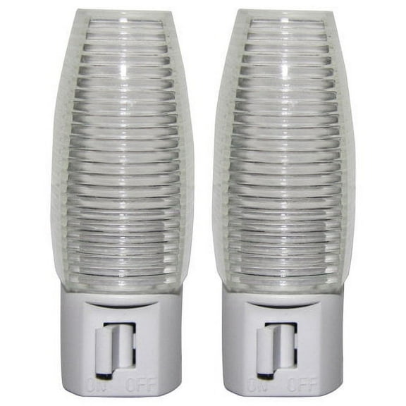Meridian Great Value 2-Pack LED Manual Night Light, Daylight