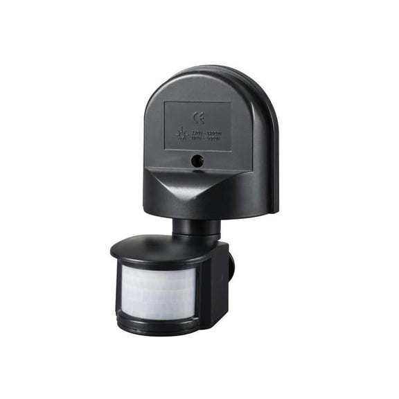 Meridian Lighting - Wall Mounted PIR Motion Detector Black
