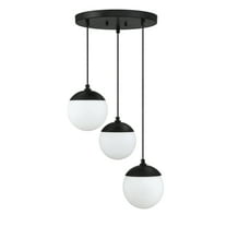 Trade Winds Cheryl Orb Chandelier in Matte Black