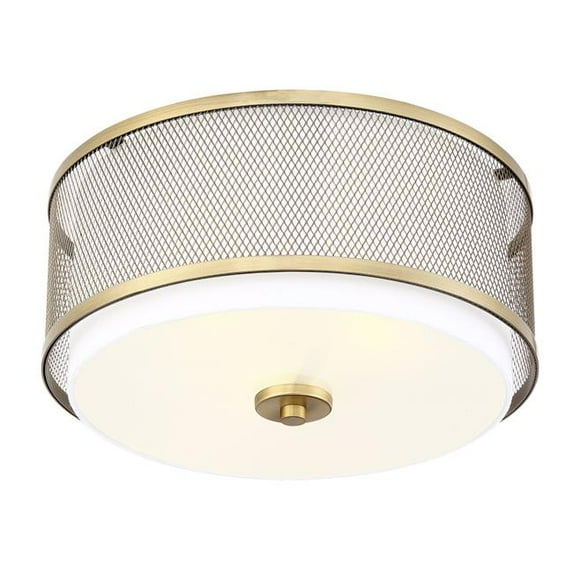 Savoy House Meridian 2 Light Semi-Flush - Natural Brass - M60018NB