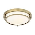 thumbnail image 1 of Savoy House Meridian 2 Light Flush Mount - Natural Brass - M60019NB, 1 of 3