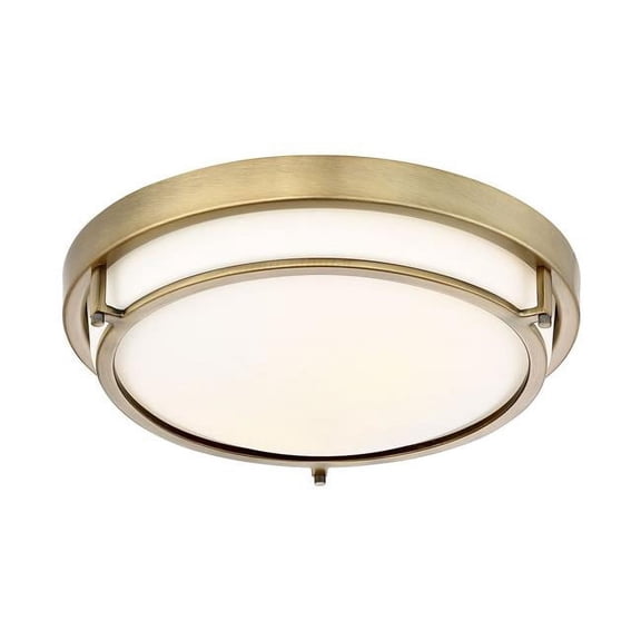 Savoy House Meridian 2 Light Flush Mount - Natural Brass - M60019NB