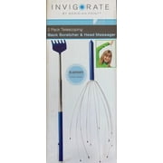 Meridian Point - 2 Pack Telescoping Back Scratcher & Head Massager
