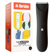 Meridian Slimmer Trimmer Precision Pubic & Bikini Grooming Electric Shaver, Waterproof, Men & Women, Onyx