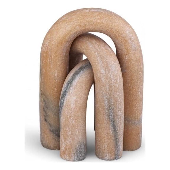 Meridian Furniture Arco Pink Marble 3pc. Decorative Object