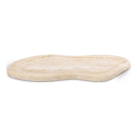 Meridian Furniture Arezzo Beige Travertine Tray