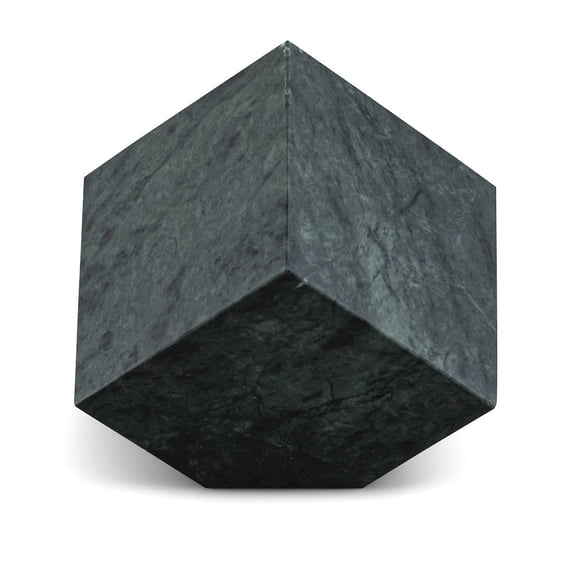 Meridina Furniture Block Green Marble Decorative Cube