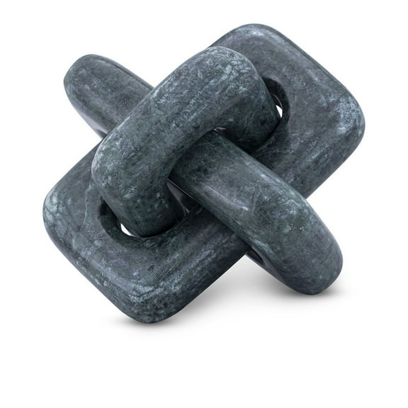 Meridina Furniture Bond Green Marble Decorative Knot