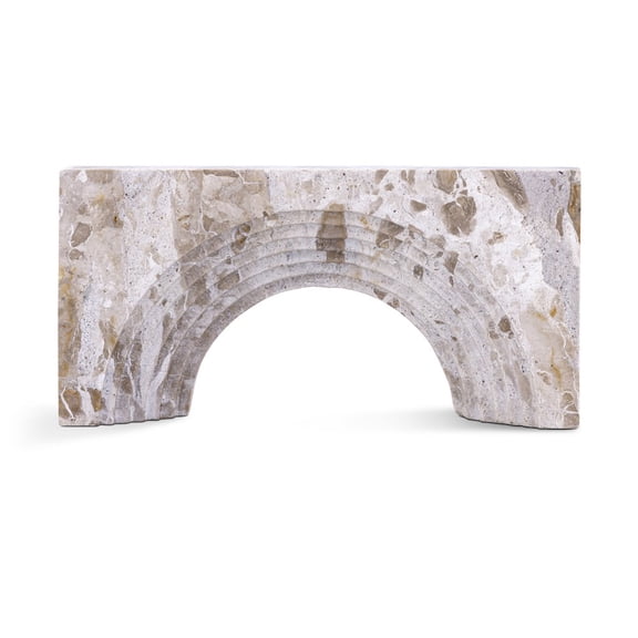 Meridina Furniture Cambre Beige Marble Decorative Object