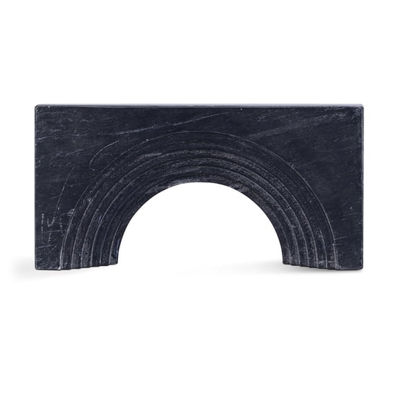 Meridina Furniture Cambre Black Marble Decorative Object
