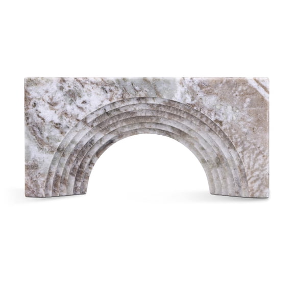 Meridina Furniture Cambre Brown Marble Decorative Object