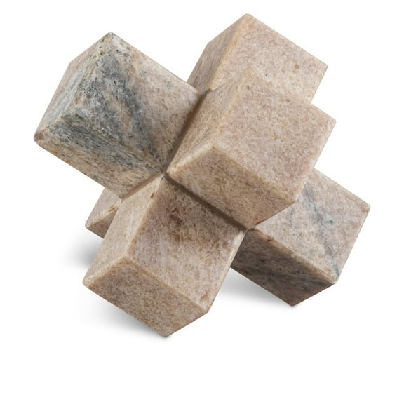 Meridina Furniture Jack Pink Marble Decorative Jack Object