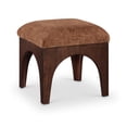thumbnail image 1 of Meridian Furniture Lawson Cognac Chenille Fabric Ottoman, 1 of 7