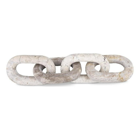 Meridina Furniture Lynx Beige Marble Decorative Chain Links