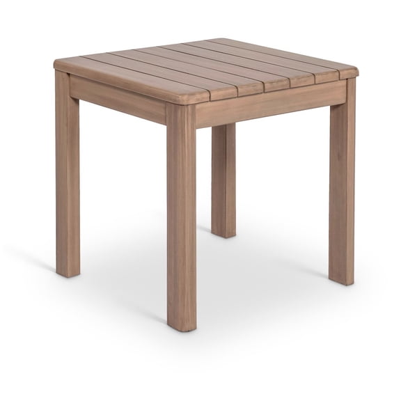 Meridina Furniture Newport Natural Acacia Wood Outdoor Patio End Table