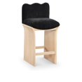 thumbnail image 1 of Meridina Furniture Shaw Black Chenille Fabric Upholstered Counter Stool, 1 of 10