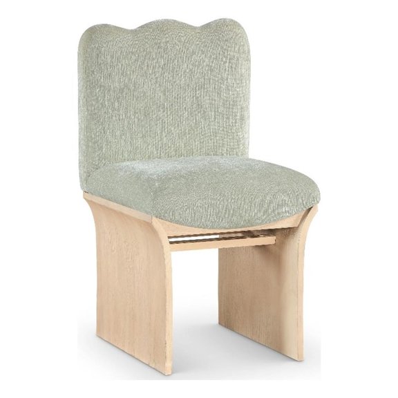 Meridian Furniture Shaw Mint Chenille Fabric Upholstered Dining Chair