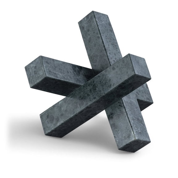 Meridina Furniture Stix Green Marble Decorative Object