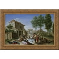 thumbnail image 1 of Merienda en el campo 24x18 Gold Ornate Wood Framed Canvas Art by Francisco Bayeu y Subias, 1 of 2