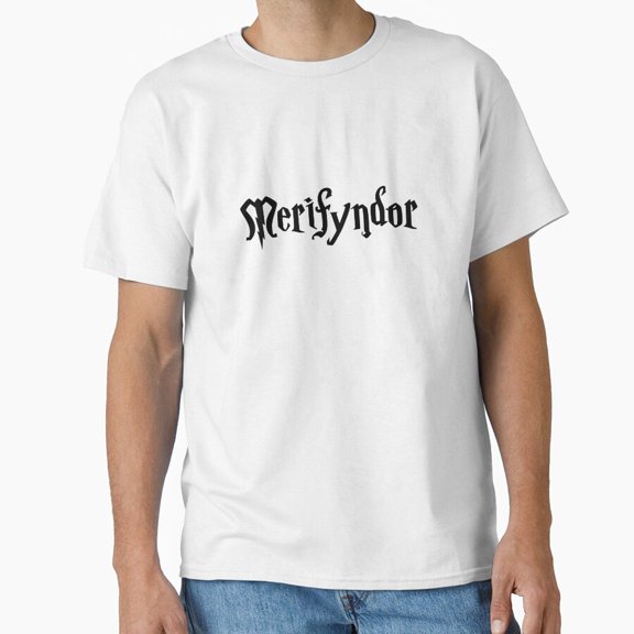 Merifyndor Fictional Magical Wizard School House Faction Shield Crest T-Shirt