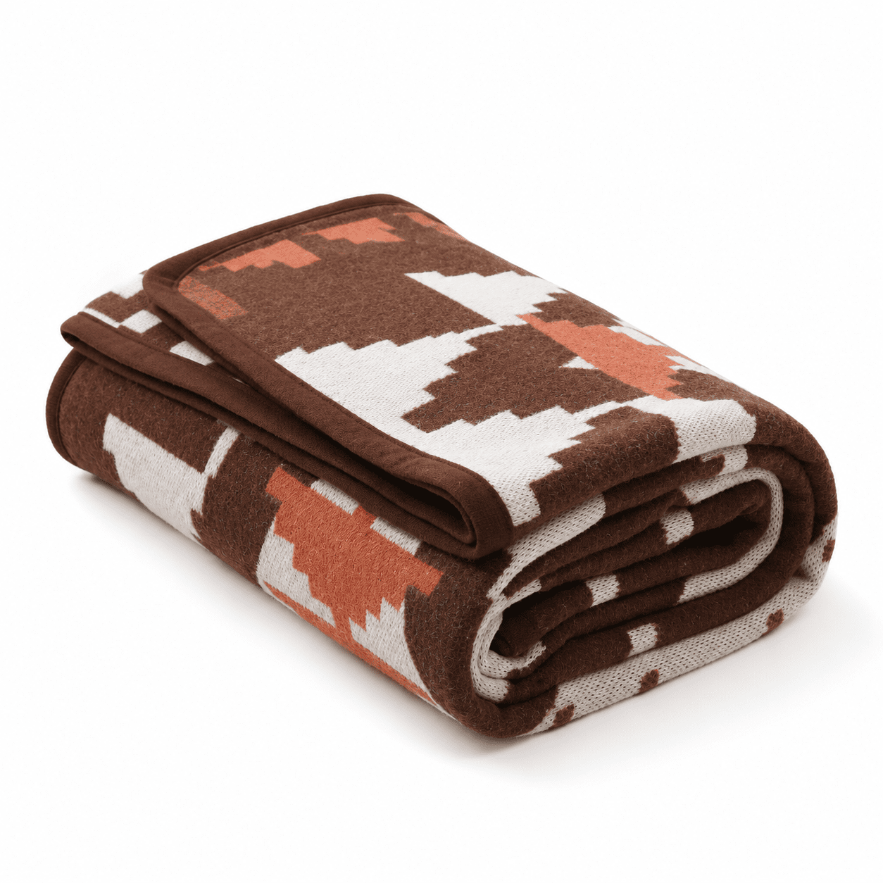 Merino Blanket Warm Throw Camping Outdoor Travel Aztec Brown - Walmart.com