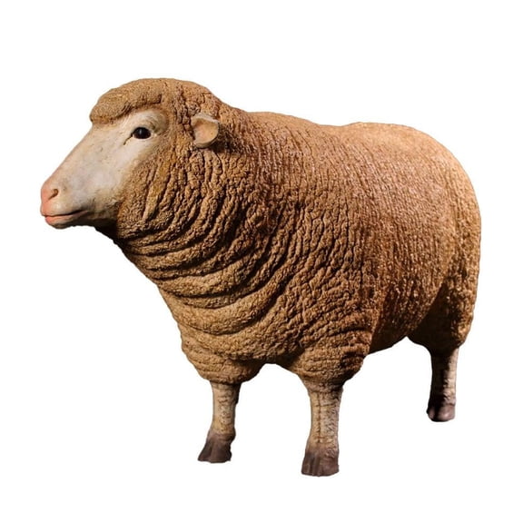 Merino Ewe Sheep Life Size Statue