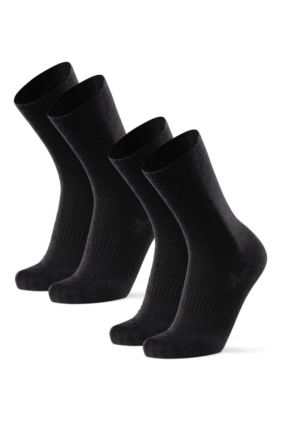 Merino Hiking Liner Socks Black (2x Black), 9.5 - 12.5 For Outdoor Use