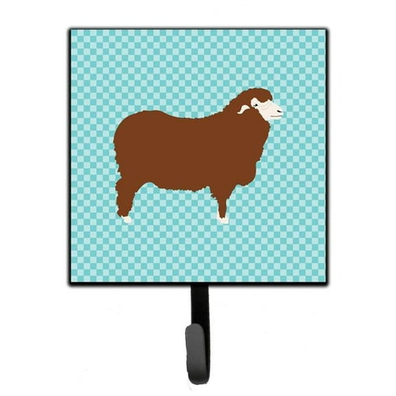 Merino Sheep Blue Check Leash or Key Holder