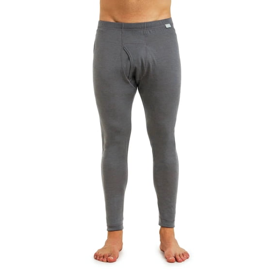 Merino.tech Men's Long Underwear Pants - ๐ง๐ต๐ฒ๐ฟ๐บ๐ฎ๐น Merino Wool Bottoms & Merino Sox Included, Perfect Grey - 2XL