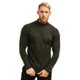 thumbnail image 1 of Merino Wool Base Layer Mens - Wool Half Zip Sweater Men - Merino Quarter Zip Sweater Lite, Midweight, Heavyweight and Socks (X-Large, 320 Army Green), 1 of 4