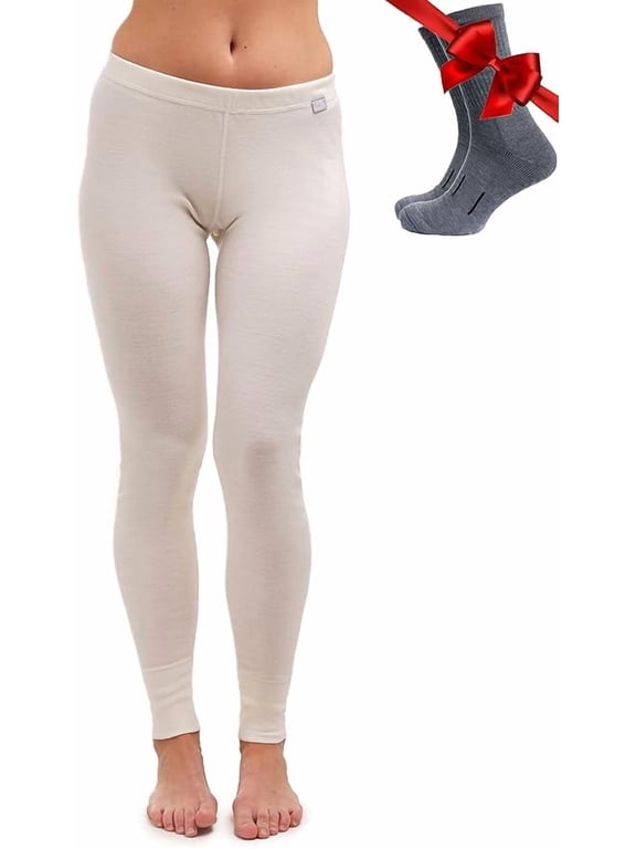 𝗔𝗟𝗟-𝗦𝗘𝗔𝗦𝗢𝗡 𝗖𝗢𝗠𝗙𝗢𝗥𝗧 Women’s Merino Wool Base Layer Leggings - Everyday Thermal Underwear and Thermal Wear for Cold Weather - Merino.tech