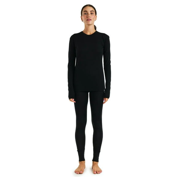 Merino Wool Base Layer Women Set - Merino Thermal Underwear For Women Top, Bottom + Socks